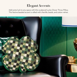 MACKENZIE-CHILDS Throw Pillow, Decorative Pillow, Lucky Clover