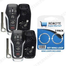 RemoteSuperMarket 2 Shell Case For 2015 2016 2017 2018 Ford Explorer Keyless Entry Remote Key Fob