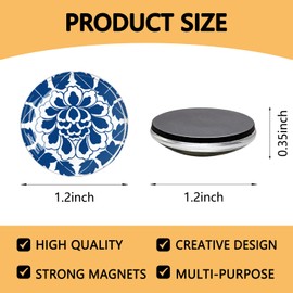 12Pcs Cute Glass Magnets for Fridge, Refrigerator Magnets Strong Locker Magnets Decorations Magnets for Locker Office Kitchen Whiteboard Cabinet Decorative Magnets for Gift