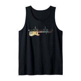 Rock Heartbeat Rock and Roll Music Guitar Tank Top