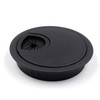 Jetland Desk Grommet for Wire Organizer - Flat Black, 2-3/8"