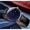 BUREI Ultra Thin Minimalist Modern Mens Watch Classy Date Gents