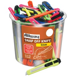 Allway 5 in. 13 Point Snap Knife Assorted 1 pk