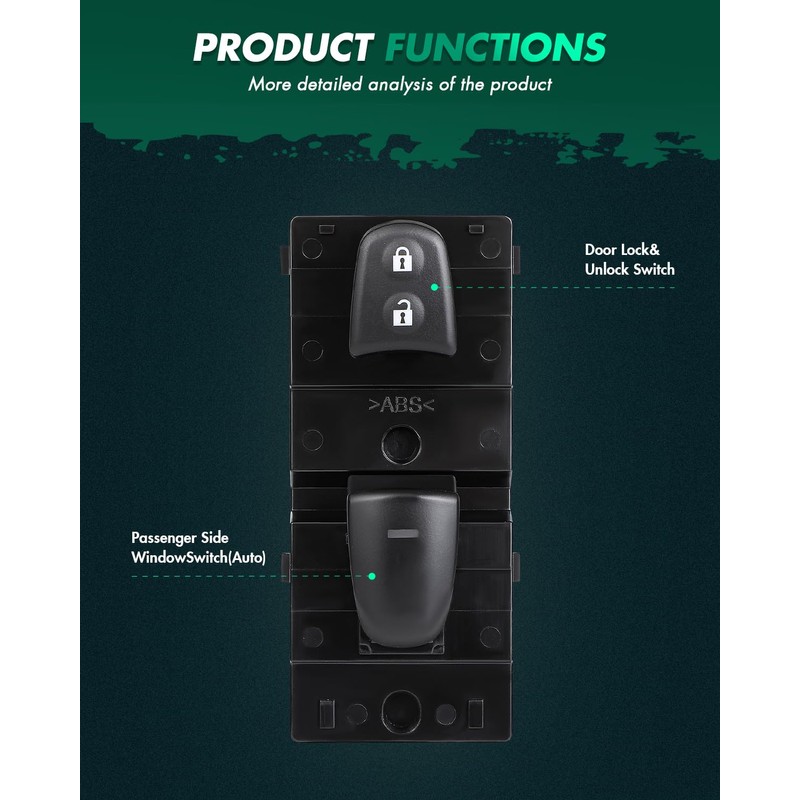 25411-3TA1A 25411-3TA1B Power Window Switch SCITOO Front Right Fits For