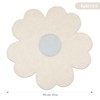 fanquare Beige Flower Shape PU Leather Placemats Set of 4,