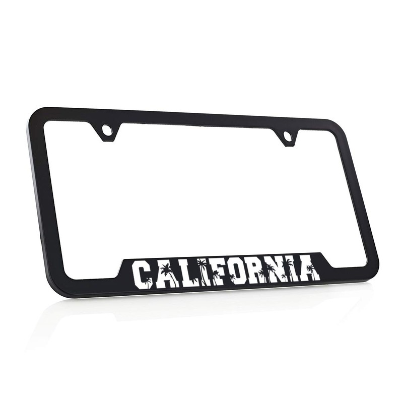 California License Plate Frame - Quality UV Printed Plastic