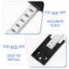 BESTonZON Metal Wall Mounted Height Measuring Tape Retractable Design for