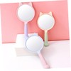 IWOWHERO 3pcs Handheld Cosmetic Mirrors with Cat Claw Handle Portable