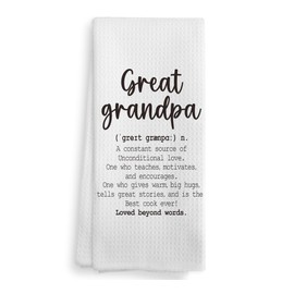NOQL Great Grandpa Kitchen Towels and Dishcloths, Great Grandpa Gifts, Gifts for Great Grandpa, Great Grandpa, Great Grandpa Hand Towels Tea Towels for Bathroom Kitchen, 16×24 Inches