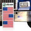 Bright Knight Reflective Flag Sticker, 4" x 7.5" Red/White/Blue American