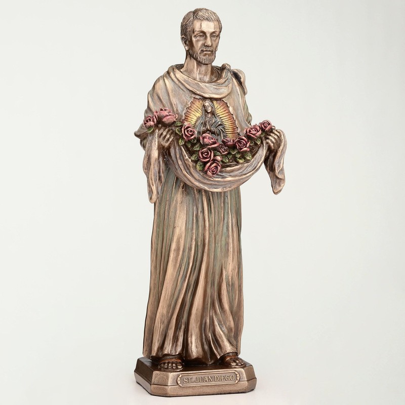 Veronese Design 8 1/8 Inch Saint Juan Diego Cuauhtlatoatzin Cold