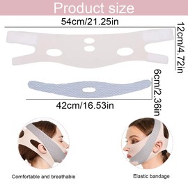 Face Lifting Bandage, V Face Masks, Reusable V-Line Mask, Collagen Night Wrapping Mask