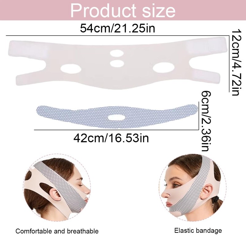Face Lifting Bandage, V Face Masks, Reusable V-Line Mask, Collagen