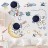 DaraBaby Vinil Decorativo Astronauta Nave Espacial Cuarto Niños Bebe