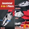 CRIPOP Insulated Linesmen's Pliers with Tool Storage Case, 9 Inch