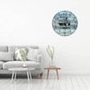 KEEPSUPER Clock Happy Camper Wall Clock 10 Inch Battery Operated