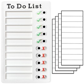 Chore Chart To Do List Adhd Tools for Kids and Adults Sliding Morning Routine Chart for Kids Detachable RV Checklist Board Reusable My Chores Checklist Task Board