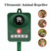 Solar-Powered Animals Repeller Ultrasonic-Wave Dog Cat Rechargeable Repellent for Outdoor