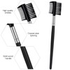 Gobesty Wimpernkamm, 2 PCS 2-in-1-Augenbrauenbürste mit Kamm Doppelseiten für Frauen