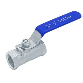 Ball Valve, Female Thread, 1/2 Inch Mini Ball Valve Made of 304 Stainless Steel with Lever Handle, Manual Shut-off Valve, Ball Valve