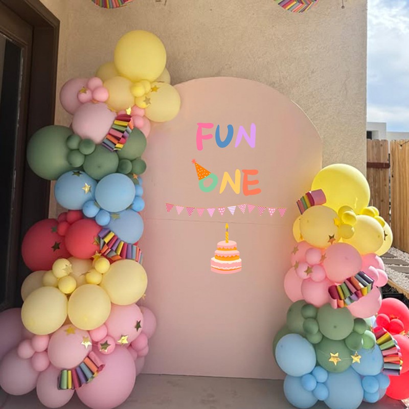 CANTLY Fun One First Birthday Party Decoration Wall Decal