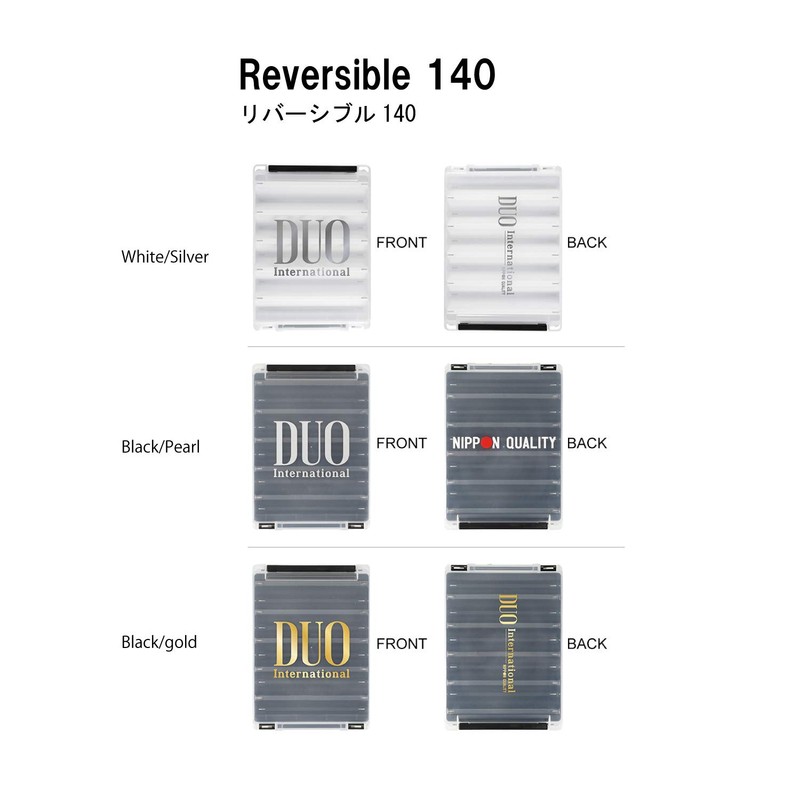 Duo Reversible 140 White DUO Reversible Pearl Black/Gold Foil 140
