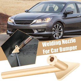 Gold Plastic Welder Soldering Iron Tips Triangular Copper Soldering Iron Head Replacement Tip for 80W Plastic Welding Repair Kit Parts and Accessories