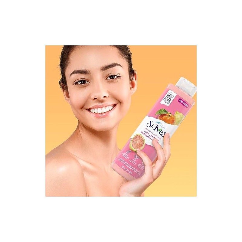 St Ives Body Wash Pink Lemon + Mandarin Orange 22
