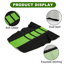 psler Dirt Bike Seat Cover, Universal Motorcycle Seat Cushion Covers Rubber Soft Seat Cover for Most Dirt Bike Pit Bike Motorcycle (Green)
