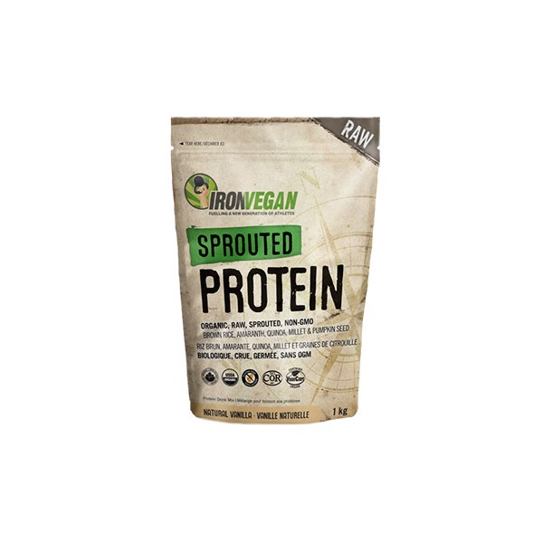 Iron Vegan Raw Sprouted Protein (Vanilla) - 1kg