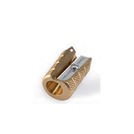 Mobius and Ruppert (M+R) BULLET SHAPED BRASS Pencil sharpener w KEYHOLE (0604-90)