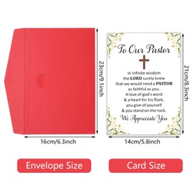 Pastor Gifts for Men Women, Ordination Gifts for Ministers, Appreciation Cards for Pastors, Thank You Gift for Pastor, Ordination Card, Christian Cards Bulk, Easter Essentials, Easter Basket Stuffers,