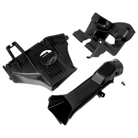 KUAFU Air Intake Tube Inlet & Air Intake Box Compatible with 2019-2023 Dodge Charger SRT Hellcat Replacement for 6842623AA 68175164AC 68394595AA Black Plastic
