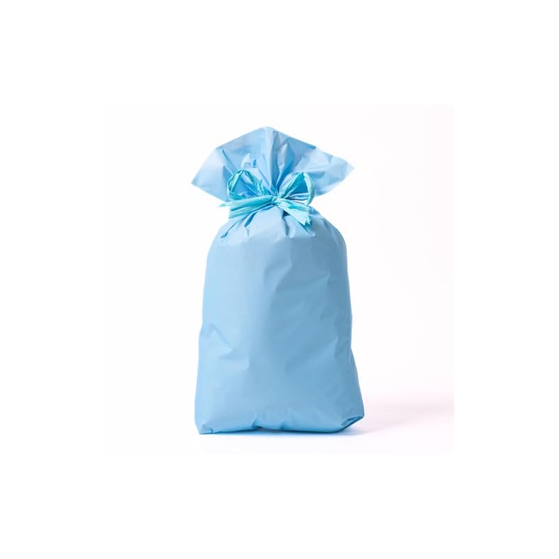Sacchetti Regalo Perlati Piccoli – 50 Pezzi – Azzurro –