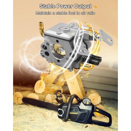 9287-310001 Carburetor Fit for McCulloch Mac 3200 3205 3210 3212 3216 2012 3516 2116 Chainsaw 32cc 35cc 38cc Engine, Carb Tune Up Kit with Air Filter Spark Plug Fuel Filter Gaskets