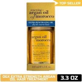 OGX Extra Strength Argan Oil Hair Treatment, 3.3 fl oz - Deep Moisturizing Serum