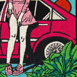 Zegin Vibrant Youth Under The Sun Patch Embroidered Applique Badge Iron On Sew On Emblem