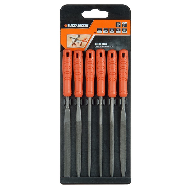 Black + Decker BDHT0-22270 Set of 6 Needle Files