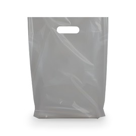 PLASTIC MERCHANDISE STORE BAGS, different sizes PACKS of 100/200/500 Retail Product Bags I 100% Recyclable (15x18", Silver, 100)
