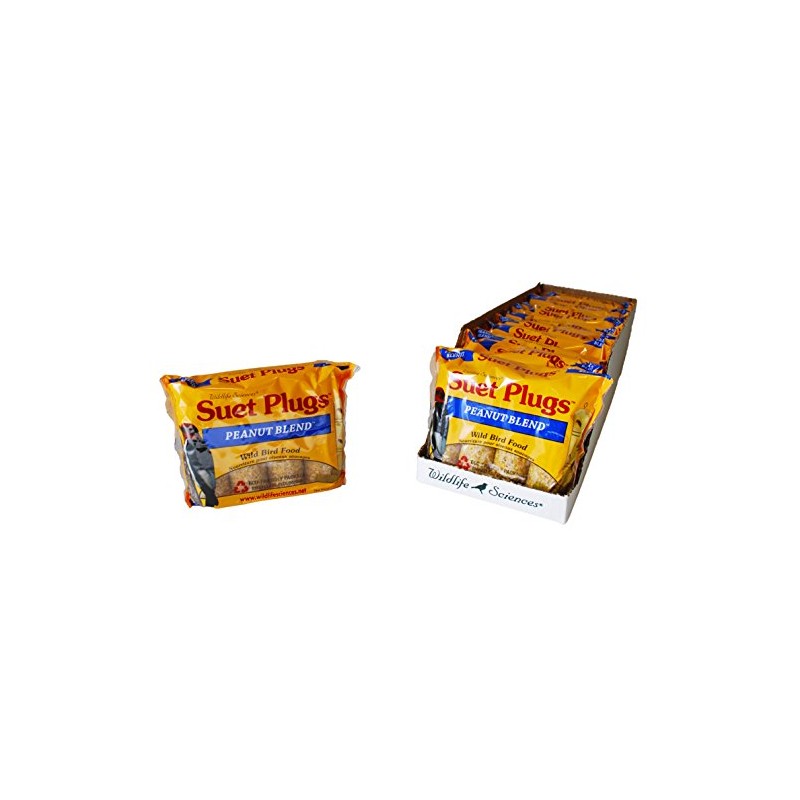 Wildlife Sciences Suet Plugs 48 Pack, Case of 12 Individually