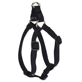 Hamilton Adjustable Easy-On Step-in Style Dog Harness, 5/8-Inch by 12-20-Inch, Small, Black
