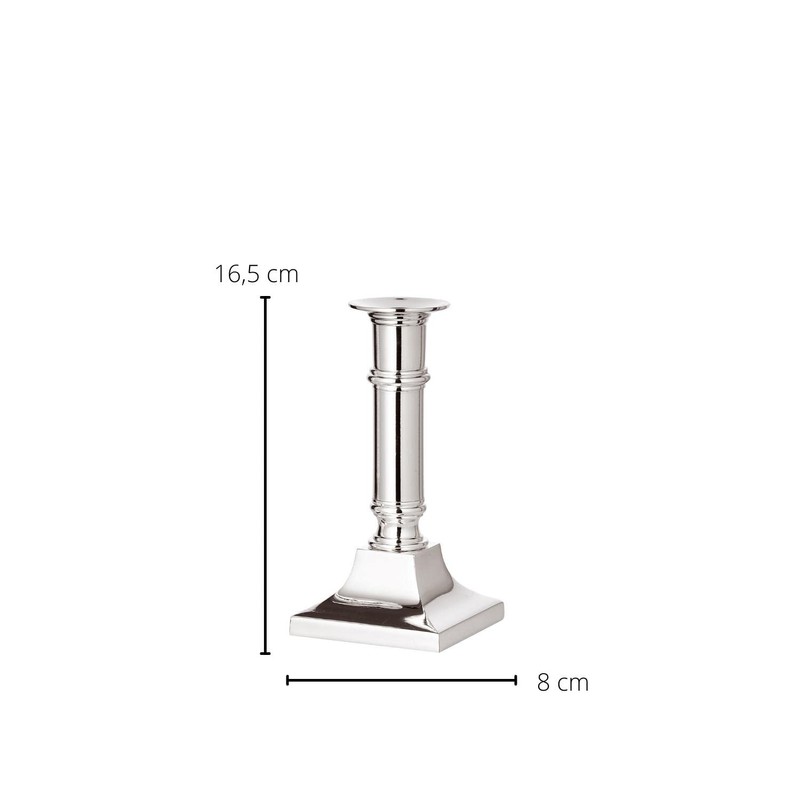 EDZARD Candlestick Kent, height 6,3 in, silver plated, tarnish protected