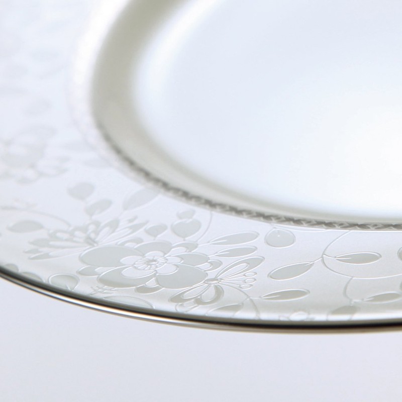 Narumi 51461-5120P Plate, Milano Bianca, 10.6 inches (27 cm), White,
