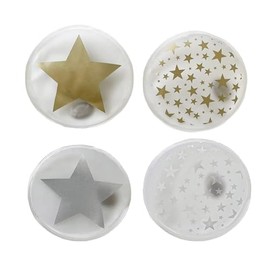 Pocket Warmers Round Set of 4 Stars Winter Hand Warmers for the Cold Season Gnome Santa Christmas Gift