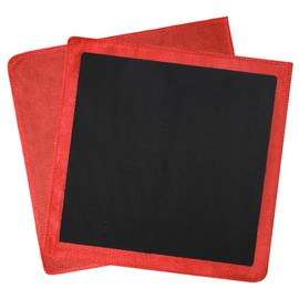 Anglecai Clay Towel 2 Pack 12 x 12 Inch, Clay Bar Towel for Auto Detailing Microfiber Car Cloth Cleaner Automotive for Car Detailing (2, Red, 12 x 12 Inch)