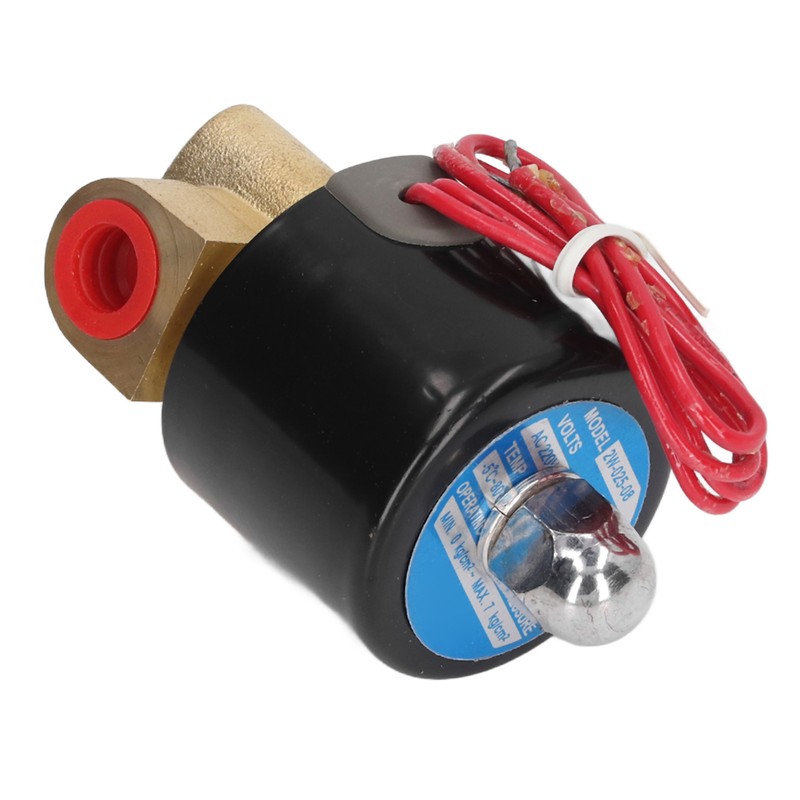 Brass Electric Solenoid Valve 2W025‑08 Normally Closed 1/4in 2 Position