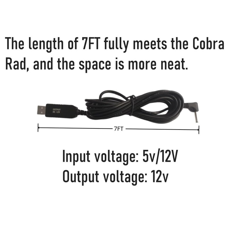 SZFMSWE Radar Detector Power Cord Compatible with Cobra RAD 480i