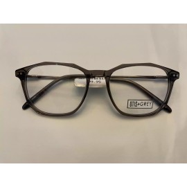 Otis+Grey Eyeglasses Frames OG 20204 GR Clear Grey Silver Round 52-17-145