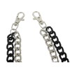 Black/Chrome Plated Double Strand Link Wallet Chain