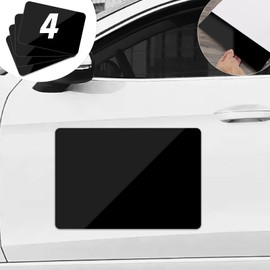 4 Pack Black Blank Car Magnets with 50 mils, Prevent Car Scratches & Dents, Rounded Corners Blank Car Magnet Set, Magnet for Car to Advertise Business and Cover Company Logo
